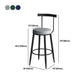 Industrial Style Bar-stool Metal Counter Bar Stool for Restaurant Clearhalo 'Bar Furniture' 'Bar Stools' 'bar_stools' 'furn' 'furn_bar_stools' 'Furniture' 'furniture_bar_stools' 'Kitchen & Dining Furniture' 1200x1200_ae9bcd37-e4d7-40a4-ac5f-c35bfbe00718
