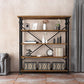 13.78"W Bookcase Industrial Style Open Back Bookcase for Study Room Home Office Clearhalo 'Bookcases' 'furn' 'furn_bookcases' 'Furniture' 'furniture_bookcases' 'kitchen' 'kitchen_bookcases' 'Living Room Furniture' 'Office Furniture' 1200x1200_ae9f3260-7093-451d-ae14-ac5b09f101aa