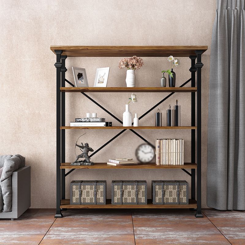 13.78"W Bookcase Industrial Style Open Back Bookcase for Study Room Home Office Clearhalo 'Bookcases' 'furn' 'furn_bookcases' 'Furniture' 'furniture_bookcases' 'kitchen' 'kitchen_bookcases' 'Living Room Furniture' 'Office Furniture' 1200x1200_ae9f3260-7093-451d-ae14-ac5b09f101aa