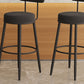 Scandinavian Velvet Footrest Bar Stool Matte Finish Low Back Home Stool Clearhalo 'Bar Furniture' 'Bar Stools' 'bar_stools' 'furn' 'furn_bar_stools' 'Furniture' 'furniture_bar_stools' 'Kitchen & Dining Furniture' 1200x1200_aea04150-0d38-4b36-913b-8d7f9149869b