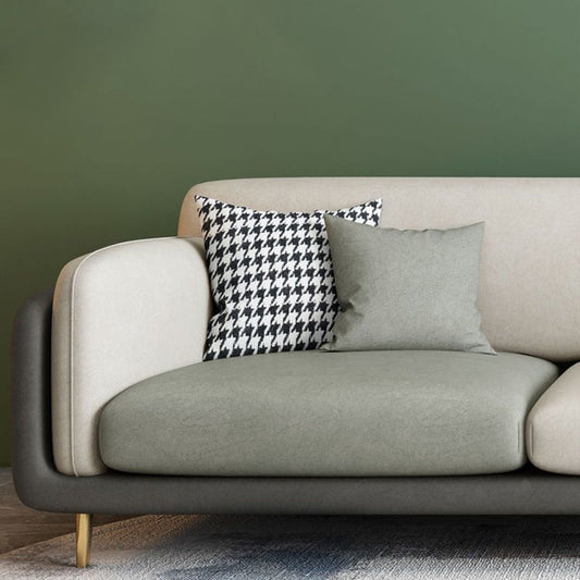 34,64 "h rund Armsofa mit 3 Kissen moderne Farbblocksofa