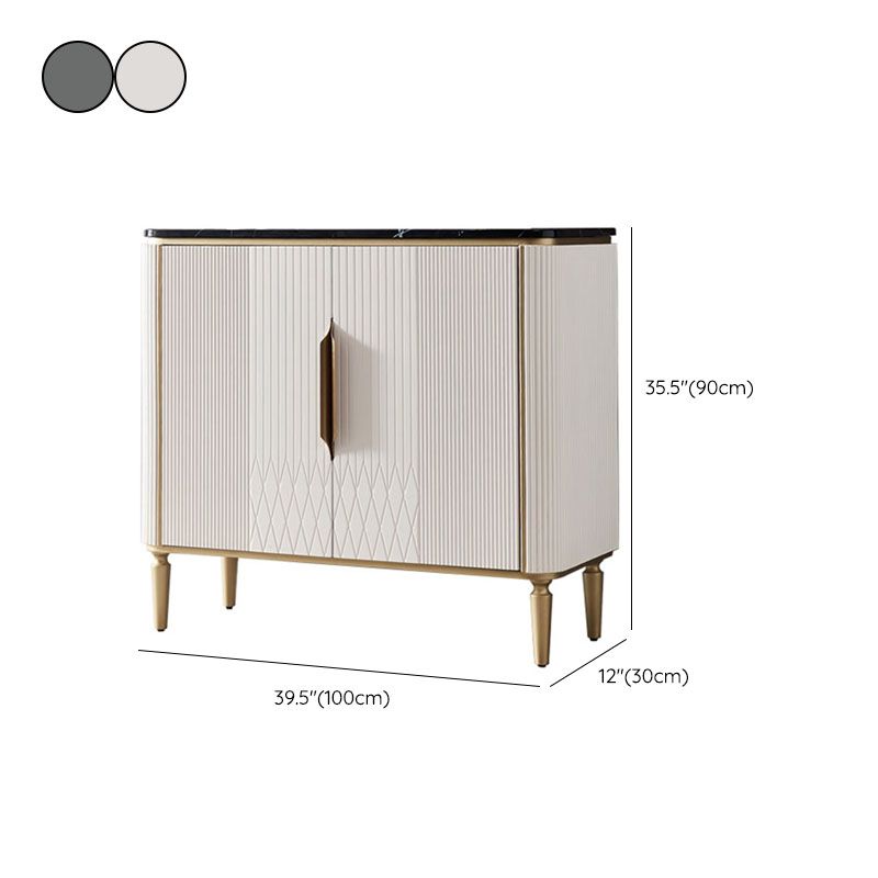 Glam Buffet Server Marble Dining Server con porte per sala da pranzo