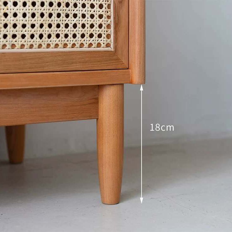 Servidor de buffet contemporáneo de comedor de madera sólida con cajones