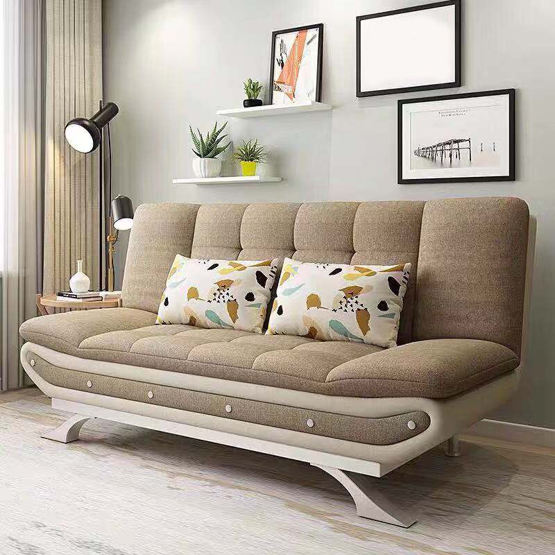 Linen Contemporary Sleeper with 2 Pillows Back for Apartment Clearhalo 'furn' 'furn_sofas' 'Furniture' 'Living Room Furniture' 'Sofa' 'sofas' 1200x1200_aea66a49-38cd-44b5-a2e7-e1d250e6c9d9