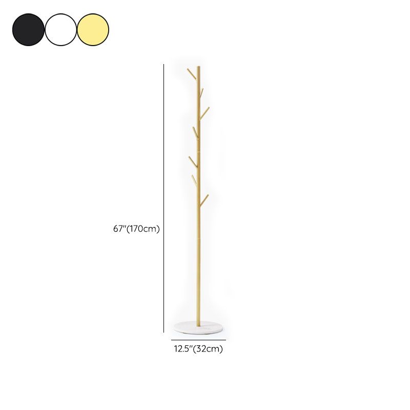 Tree per sala d'ingresso di ferro moderna 66,92 "H gancio di cappotto per soggiorno