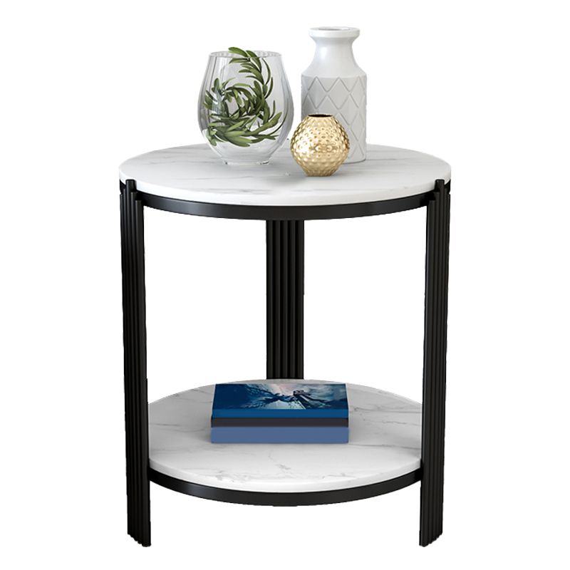 Table de coin à ardoise minimaliste 3 jambes Table de l'extrémité latérale avec stockage