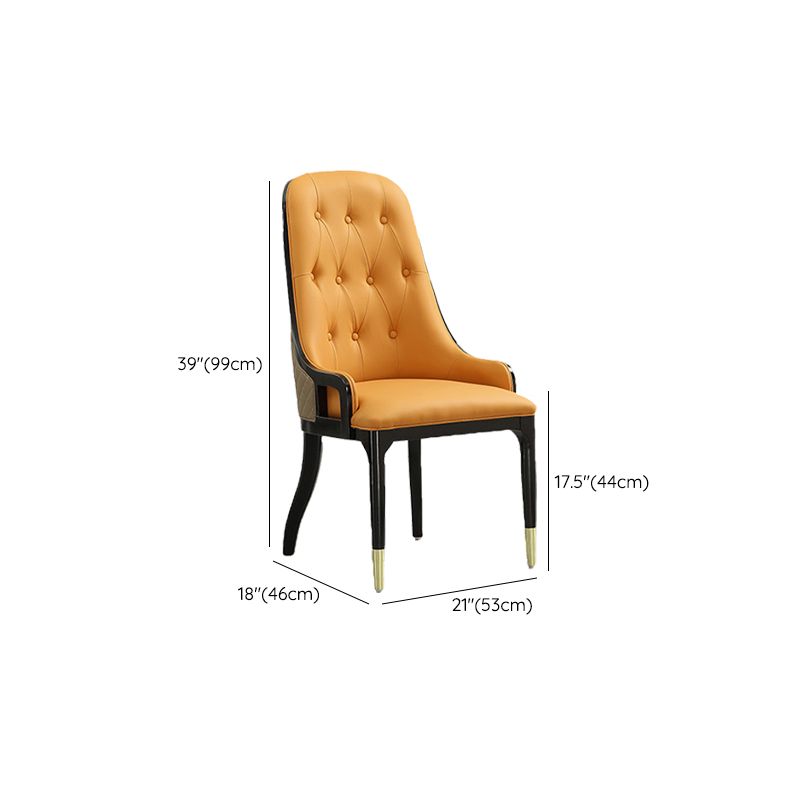 Contemporary Kitchen Dining Side Chair Upholstered Arm Chair Clearhalo 'Dining Chairs' 'Dining Tables & Seating' 'dining_chair' 'furn' 'furn_dining_chair' 'Furniture' 'Kitchen & Dining Furniture' 1200x1200_aeaaa0b9-2550-4318-8b3e-14f4a4c8083b