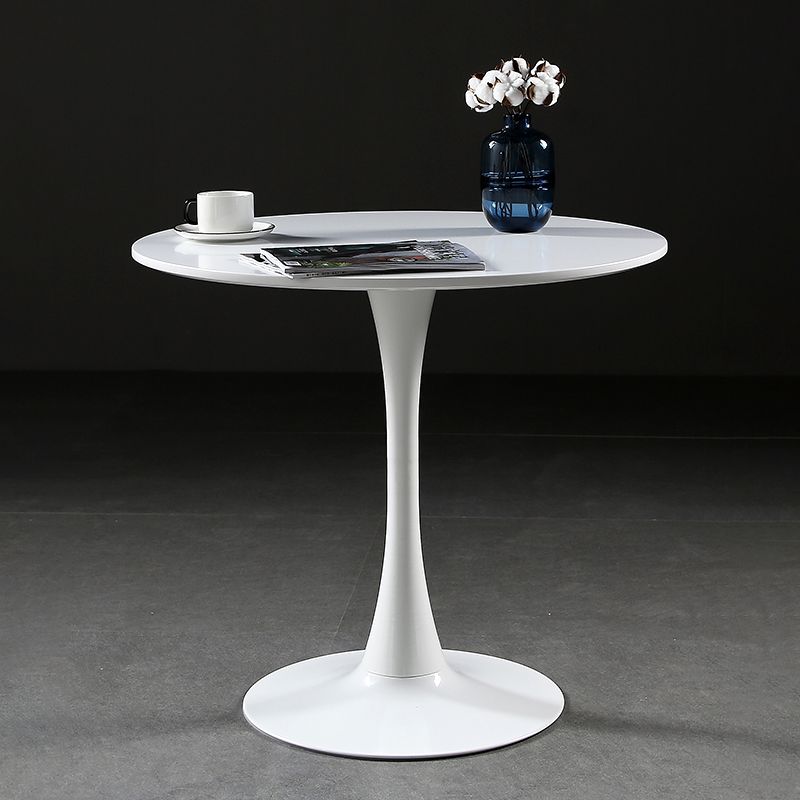 Metal Contemporary Round Dining Table Wood Top Table with Tulip Clearhalo ' dining_table' 'Dining Tables & Seating' 'Dining Tables' 'furn' 'furn_dining_table' 'Furniture' 'furniture_dining_table' 'Kitchen & Dining Furniture' 'kitchen&dining_furn' 'kitchen' 'kitchen_dining_table' 1200x1200_aeaad769-44af-4f8f-91ac-578e6fc10d67