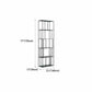 Modern Style Bookcase Open Back Metal Bookshelf for Home Office