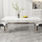 Stone Top Dining Table Contemporary Rectangle Dining Table with Double Pedestal Base Clearhalo ' dining_table' 'Dining Tables & Seating' 'Dining Tables' 'furn' 'furn_dining_table' 'Furniture' 'furniture_dining_table' 'Kitchen & Dining Furniture' 'kitchen&dining_furn' 'kitchen' 'kitchen_dining_table' 1200x1200_aeab75de-d977-47c5-9b5d-10a668d9be3f