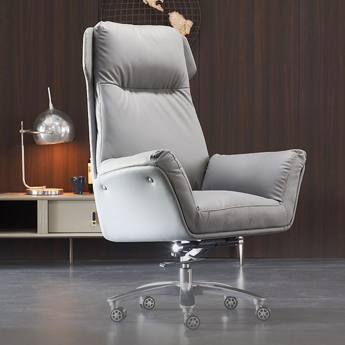 Moderner Executive Swivel Office Chair High Back Armless Manager Stuhl