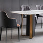 Glam Sintered Stone Dining Set Rectangle 1/4/5/7 Pieces Dining Set Clearhalo 'Dining Room Sets' 'Dining Tables & Seating' 'dining_room_set' 'furn' 'furn_dining_room_set' 'Furniture' 'Kitchen & Dining Furniture' 1200x1200_aeacf610-60cd-4c8c-90f4-93bdcaa52800