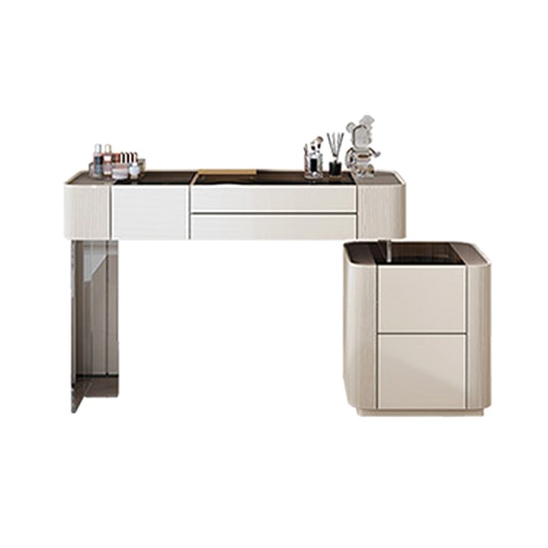 Set da tavolo da toeletta da toeletta per vanità per trucco da letto glam