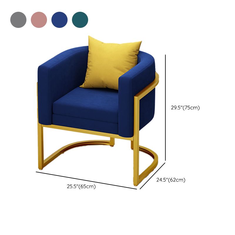 Scandinavische vaste kleur fluweel kussen achterste bank met smokingarm