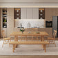 Simplicity Style Dinette Table Rectangle Solid Wood Dinner Table in Brown Clearhalo 'Dining Tables & Seating' 'Dining Tables' 'dining_table' 'furn' 'furn_dining_table' 'Furniture' 'Kitchen & Dining Furniture' 1200x1200_aead0a99-7164-4300-a1ad-bd6be7127ad3