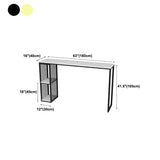 Tavolo da pranzo a barre di pietra glam rettangolo bar con doppio piedistallo per balcone