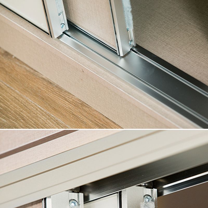 Modern Artificial Wood Wardrobe Freestanding Wardrobe with Sliding Doors for Living Room Clearhalo 'Armoires & Wardrobes' 'armoires_wardrobes' 'Bedroom Furniture' 'furn' 'furn_armoires_wardrobes' 'Furniture' 1200x1200_aeadf395-ad50-4068-ab53-ae20722523ee