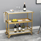 Marble Home Dining Kitchen Trolley Rectangular Prep Table with Towel Rack Clearhalo 'furn' 'furn_kitchen_islands_carts' 'Furniture' 'Kitchen & Dining Furniture' 'Kitchen Islands & Carts' 'kitchen_islands_carts' 1200x1200_aeaecbb1-b064-456a-a70a-e20f10ced664