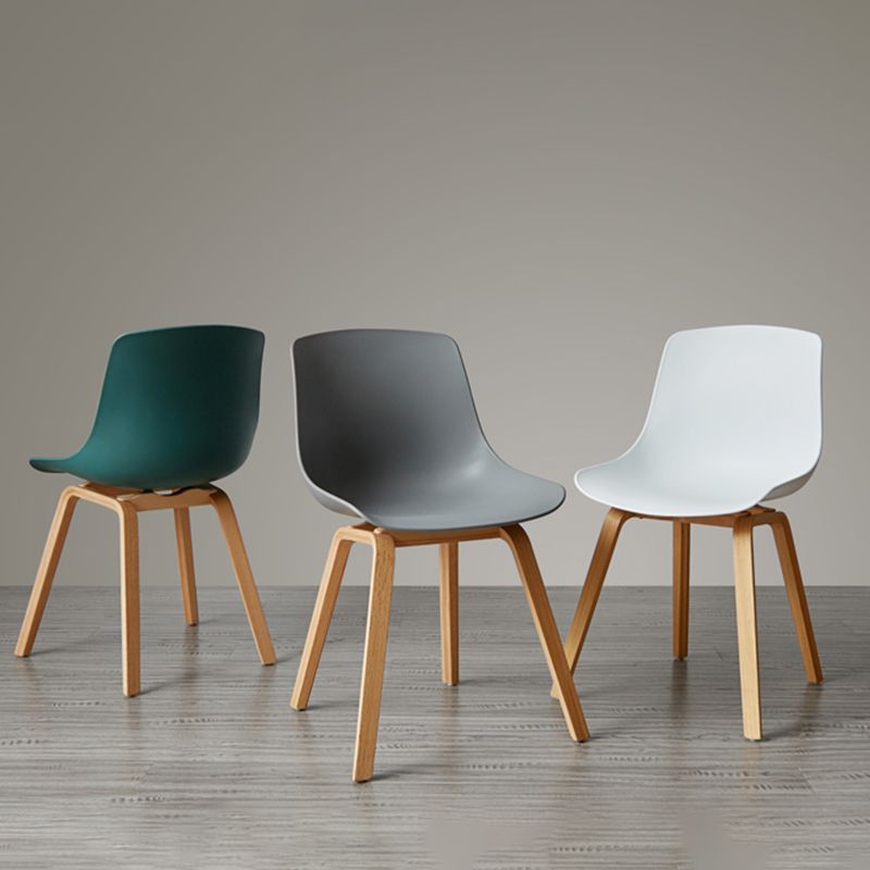 Scandinavian Restaurant Solid Back Side Chair Wood Matte Finish Dining Chair Clearhalo ' kitchen&dining_furn' 'Dining Chairs' 'Dining Tables & Seating' 'dining_chair' 'furn' 'furn_dining_chair' 'Furniture' 'furniture_dining_chair' 'Kitchen & Dining Furniture' 'kitchen' 1200x1200_aeaee0f3-207e-411e-98db-05b045cae103