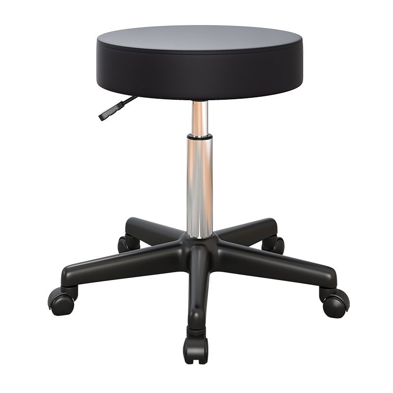 Modern Rotatable Liftable Counter Stool Steel Cafe Bar Stool with Leather Cushion Clearhalo 'Bar Furniture' 'Bar Stools' 'bar_stools' 'furn' 'furn_bar_stools' 'furniture_bar_stools' 'Kitchen & Dining Furniture' 'kitchen&dining_furn' 'kitchen' 'kitchen_furn' Furniture' 1200x1200_aeaf5a25-1e73-459e-9866-725b24d3a4d2