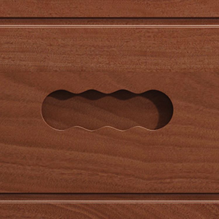 Cofre de acento contemporáneo con 6 cajones cerrados suaves en madera de goma