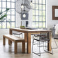 Rectangle 4 Legs Dining Table Medieval Modern Style Wood Table for Kitchen Clearhalo 'Dining Tables & Seating' 'Dining Tables' 'dining_table' 'furn' 'furn_dining_table' 'Furniture' 'Kitchen & Dining Furniture' 1200x1200_aeb1c6e4-18df-46ac-8cff-2eb157d667e7