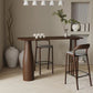 Ensemble de Table de pub rectangulaire moderne, 1/3 pièces, comptoir en bois de pin avec tabourets hauts