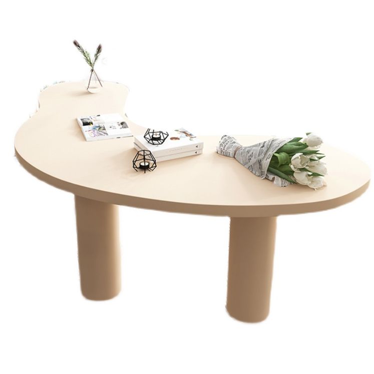 Legno massiccio di scrittura di scrittura a forma non convenzionale per ufficio