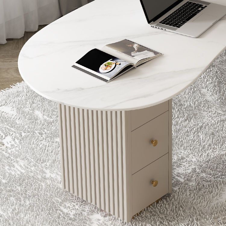 29.53 "H Desk Contemporary Office Desk White Writing Desk Writing Writing
