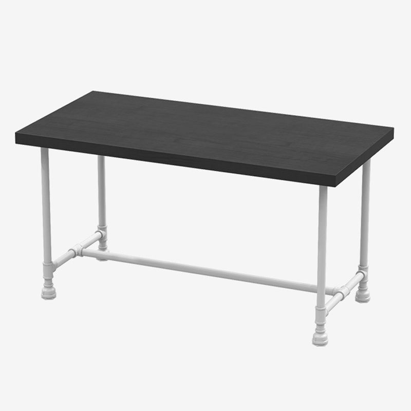 Industrial Style Dining Table Solid Wood Dining Table with Trestle Base Clearhalo 'Dining Tables & Seating' 'Dining Tables' 'dining_table' 'furn' 'furn_dining_table' 'Furniture' 'furniture_dining_table' 'Kitchen & Dining Furniture' 'kitchen' 'kitchen_dining_table' 1200x1200_aeb3fe86-6d00-43b3-8edf-f3b4db213631
