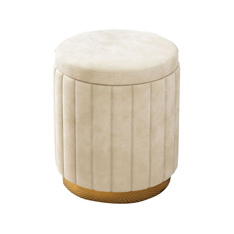 Grey Round Pouf Gorgeous Stain Resistant Pouf for Living Room