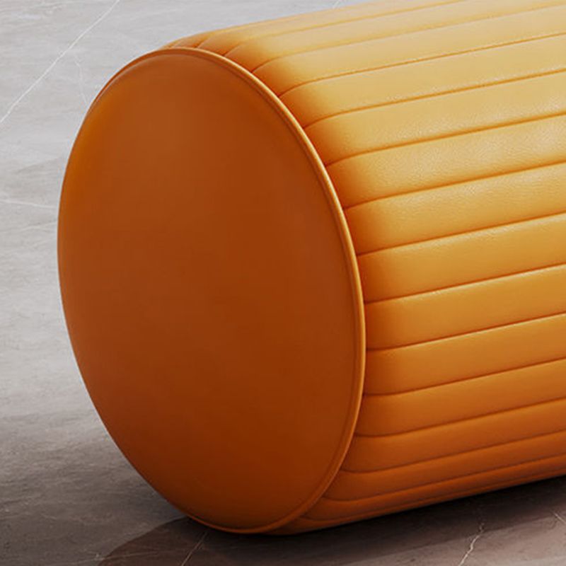 Modern PU Leather Pouf Chair Plain Cylinder Shape Tear Resistant Couch Ottoman Clearhalo 'furn' 'furn_ottomans_poufs' 'Furniture' 'Living Room Furniture' 'Ottomans & Poufs' 'ottomans_poufs' 1200x1200_aeb5cce6-5685-4dc2-8dde-12cb57521405