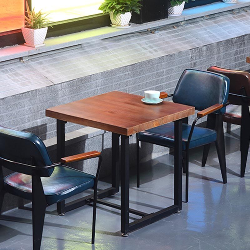 Industrial Open Back Dining Chair Upholstered Arm Chair with Black Legs Clearhalo 'Dining Chairs' 'Dining Tables & Seating' 'dining_chair' 'furn' 'furn_dining_chair' 'Furniture' 'Kitchen & Dining Furniture' 1200x1200_aeb751e6-3385-4552-bcf2-552b97313362