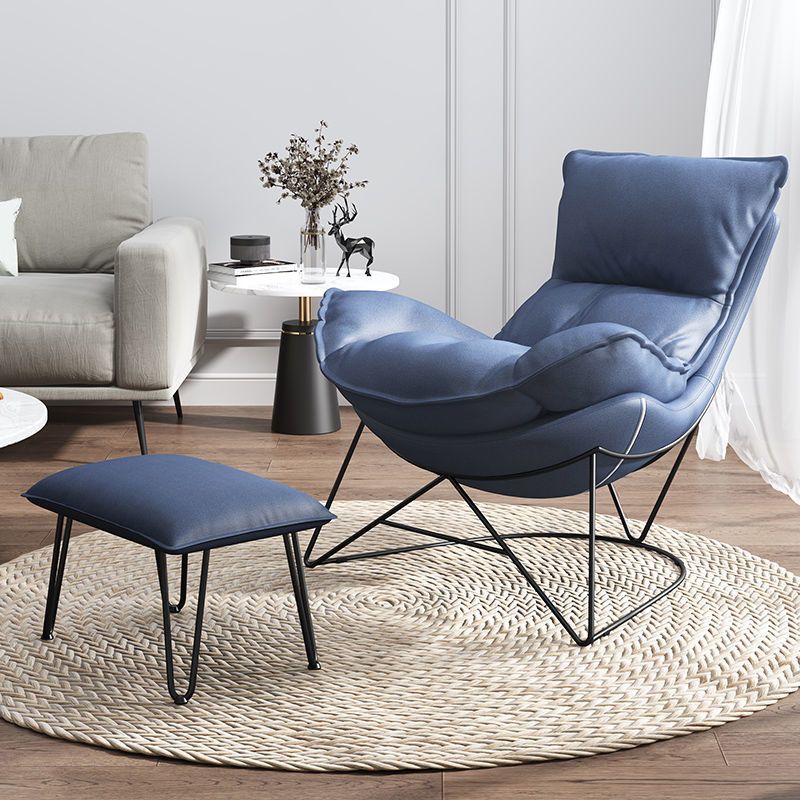 Contemporary Rocking Chair Cotton Upholstered Tufted Solid Color Indoor Rocking Chair Clearhalo 'Chairs & Seating' 'furn' 'furn_rocking_chairs' 'Furniture' 'Living Room Furniture' 'Rocking Chairs' 'rocking_chairs' 1200x1200_aeb7fe67-5ef3-4ad8-b9da-d8e92e9d543e