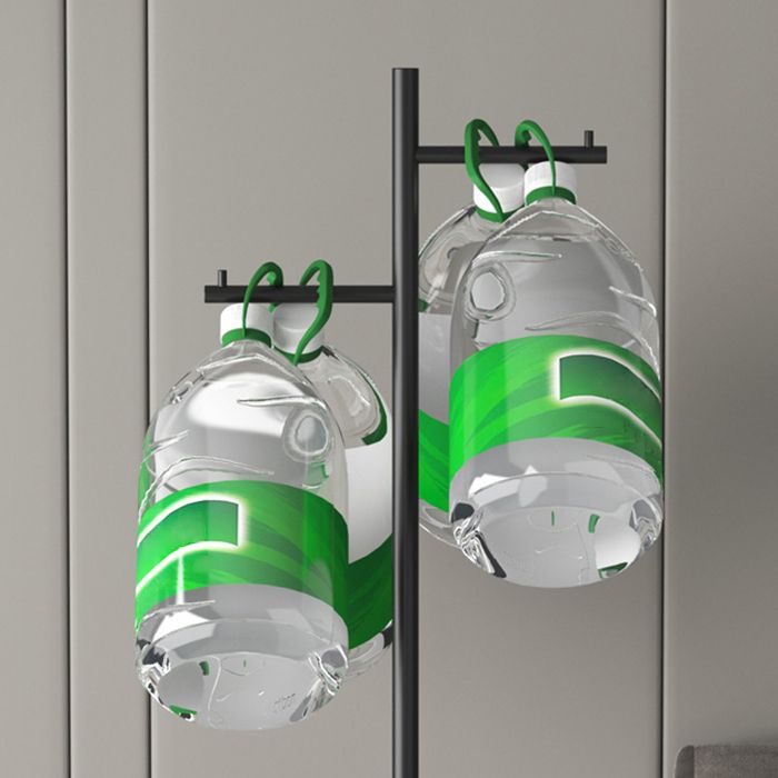 Hall Tree Contemporary Metal Coat Hanger Single Hall Stand avec crochets