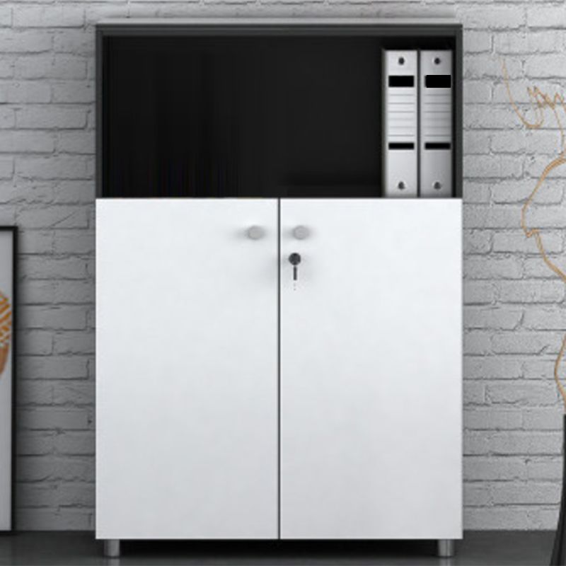 Archivo de estanterías de almacenamiento de archivos de madera modernos para la oficina en casa