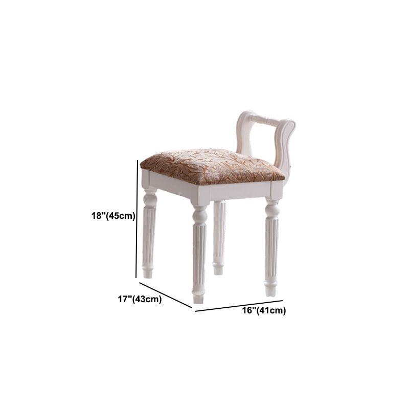 29,9 "hoher 2-DRAWER-Vanity Make-up-Tisch Set Victorian Wood Dresser in Weiß