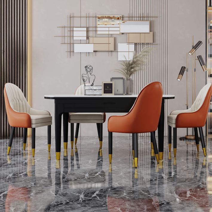 Scandinavian Home Arm Chair Upholstered Parsons Back Wood Dining Room Chair Clearhalo ' kitchen&dining_furn' 'Dining Chairs' 'Dining Tables & Seating' 'dining_chair' 'furn' 'furn_dining_chair' 'Furniture' 'furniture_dining_chair' 'Kitchen & Dining Furniture' 'kitchen' 1200x1200_aec129f4-4d61-4479-b7de-9d4b3289e049