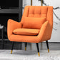Modern 30.7" Wide Barrel Accent Chair with Basic Four Legs for Bedroom and Living Room