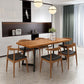 Modern Double Pedestal Dining Table Pine Wood Table for Dining Room Cafe Clearhalo 'Dining Tables & Seating' 'Dining Tables' 'dining_table' 'furn' 'furn_dining_table' 'Furniture' 'Kitchen & Dining Furniture' 1200x1200_aec22331-fc5e-4f52-a2f7-bfe9cb62940d