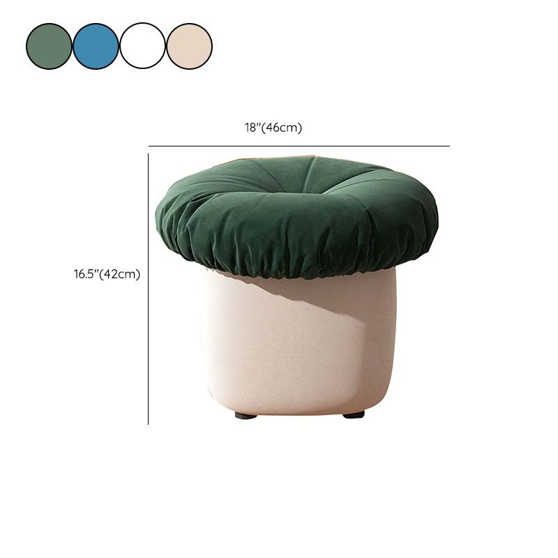 Contemporary Pouf Ottoman Cotton Upholstered Tufted Mushroom Shape Ottoman Clearhalo 'furn' 'furn_ottomans_poufs' 'Furniture' 'Living Room Furniture' 'Ottomans & Poufs' 'ottomans_poufs' 1200x1200_aec22f92-2984-4170-98e1-829fb88d6e5b