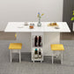 Contemporary Faux Marble Multifunction Table Single Rectangle Table (table only) Clearhalo ' dining_table' 'Dining Tables & Seating' 'Dining Tables' 'furn' 'furn_dining_table' 'Furniture' 'furniture_dining_table' 'Kitchen & Dining Furniture' 'kitchen&dining_furn' 'kitchen' 'kitchen_dining_table' 1200x1200_aec2777e-ff8d-4bbb-81e5-3161f421fc25