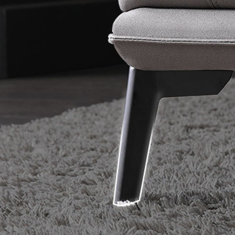 Fabric Living Room Square Arm Standard Cushions Light-grey Settee Clearhalo 'furn' 'furn_sofas' 'Furniture' 'furniture_sofas' 'kitchen' 'kitchen_sofas' 'Living Room Furniture' 'Sofa' 'sofas' 1200x1200_aec28cd0-e6e7-43e4-89ed-d450838c3f6b