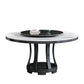 Modern Rubberwood Home Table Round Pedestal Convertible Dining Table Clearhalo 'Dining Tables & Seating' 'Dining Tables' 'dining_table' 'furn' 'furn_dining_table' 'Furniture' 'furniture_dining_table' 'Kitchen & Dining Furniture' 'kitchen' 'kitchen_dining_table' 1200x1200_aec2a3c0-f432-4132-8a93-1278fdbd3928