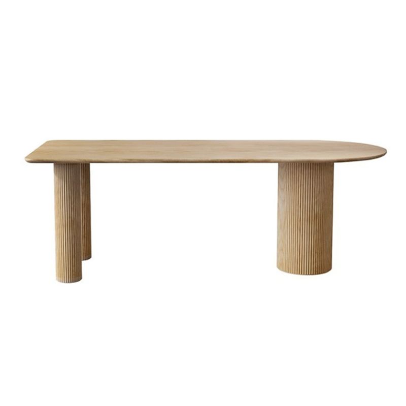 Modern Solid Wood Dining Table Free Form Table with 3 Legs for Kitchen Clearhalo 'Dining Tables & Seating' 'Dining Tables' 'dining_table' 'furn' 'furn_dining_table' 'Furniture' 'Kitchen & Dining Furniture' 1200x1200_aec3331d-bec5-403d-8a83-c19b0597d938