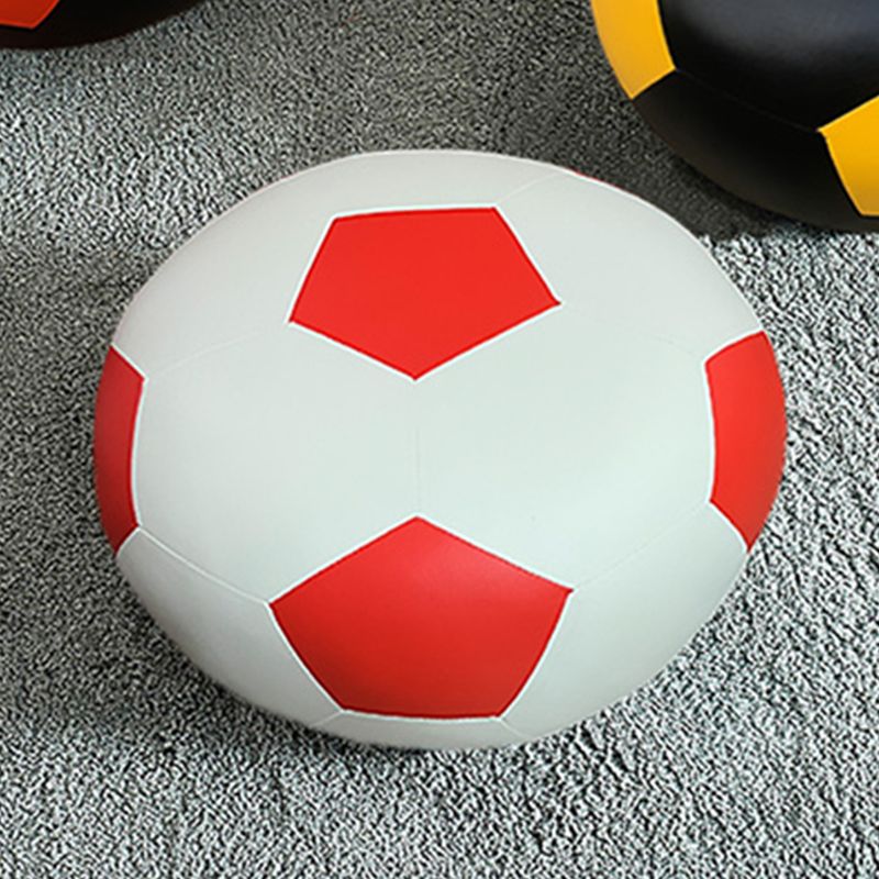 Pouf Tomato Pattern Ottoman Faux Leather Modern Specialty Ottoman Clearhalo 'furn' 'furn_ottomans_poufs' 'Furniture' 'Living Room Furniture' 'Ottomans & Poufs' 'ottomans_poufs' 1200x1200_aec403c6-7427-4c03-816c-3ca5df660825