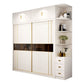 Contemporary Wooden Wardrobe White Wardrobe Closet with Sliding Door Clearhalo 'Armoires & Wardrobes' 'armoires_wardrobes' 'Bedroom Furniture' 'furn' 'furn_armoires_wardrobes' 'Furniture' 1200x1200_aec4a386-dc83-4fb0-bf58-2d5ba766a66b