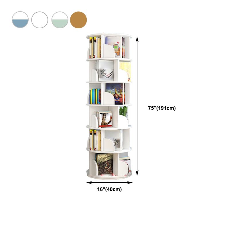 Moderne houten roteerbare boekenkast Studieruimte Geometrische boekenplank