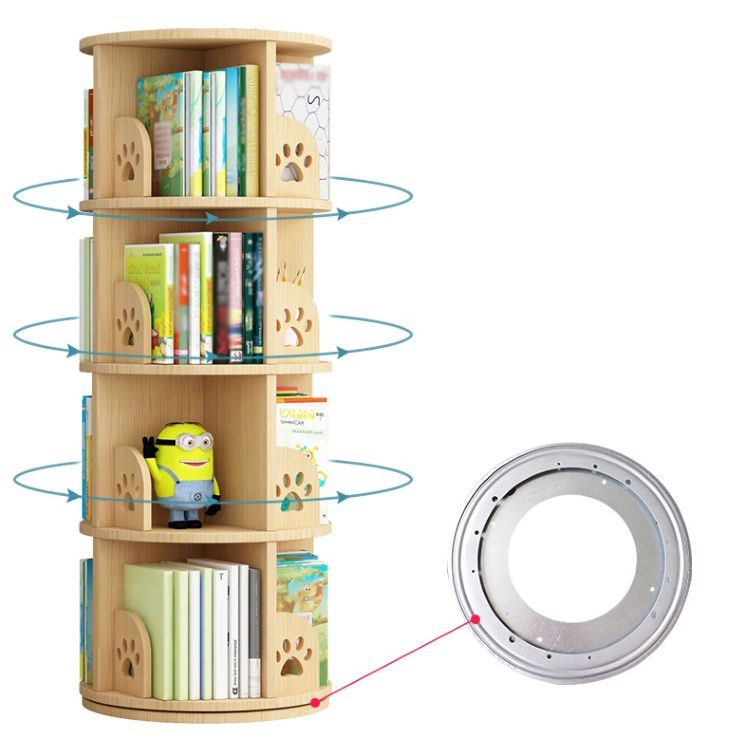 Solid Wood Bookshelf Contemporary Style Natural Bookcase for Home Office Clearhalo 'Bookcases' 'furn' 'furn_bookcases' 'Furniture' 'furniture_bookcases' 'kitchen' 'kitchen_bookcases' 'Living Room Furniture' 'Office Furniture' 1200x1200_aec69a2b-a56f-486c-95e2-0955fa7912bd