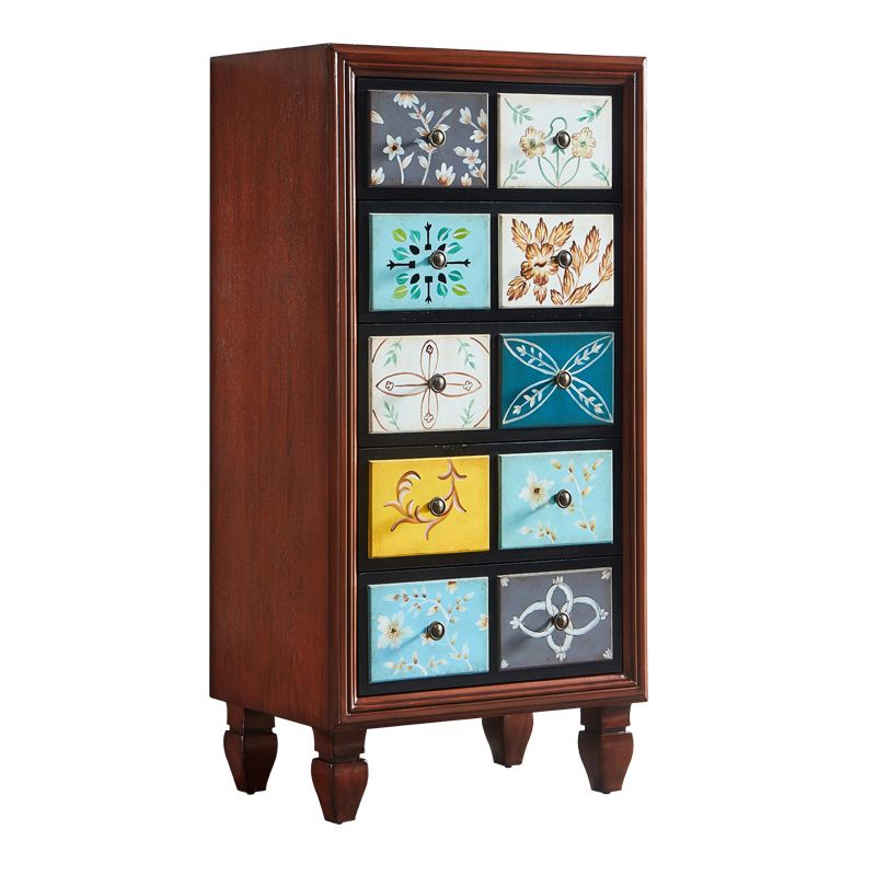 Mid-Century Modern Wood Cabinet Knobs Side Cabinet with Drawer Clearhalo 'Cabinets & Chests' 'cabinets_chests' 'furn' 'furn_cabinets_chests' 'Furniture' 'Living Room Furniture' 1200x1200_aec69cc5-b03f-443d-9b7f-d0cd5c9f9ab3